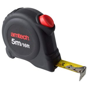 Amtech P1265 5m x 25mm Self-locking measuring tape