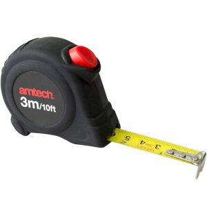 Amtech P1260 3m x 16mm Self-locking measuring tape