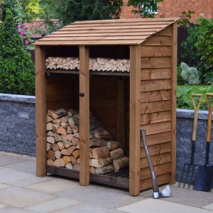 6ft Brown Cottesmore Log Store