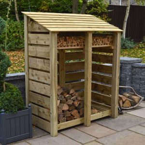 6ft Green Cottesmore Log Store